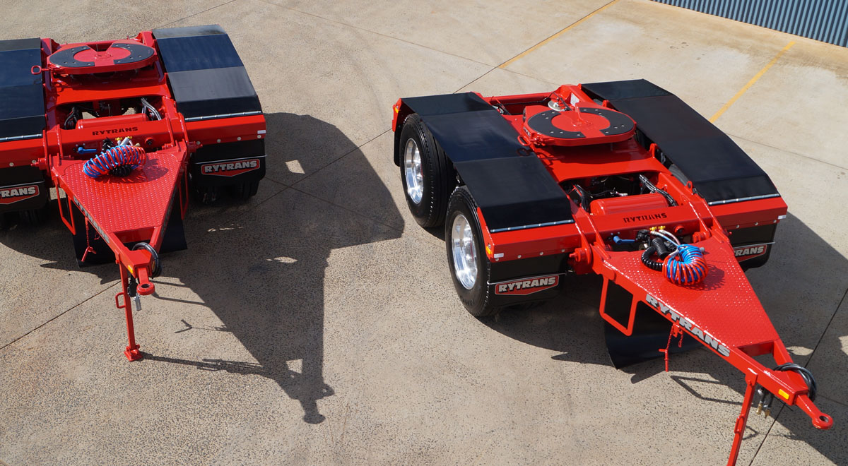 Tandem Airbag Dollies for use on Fridge Vans